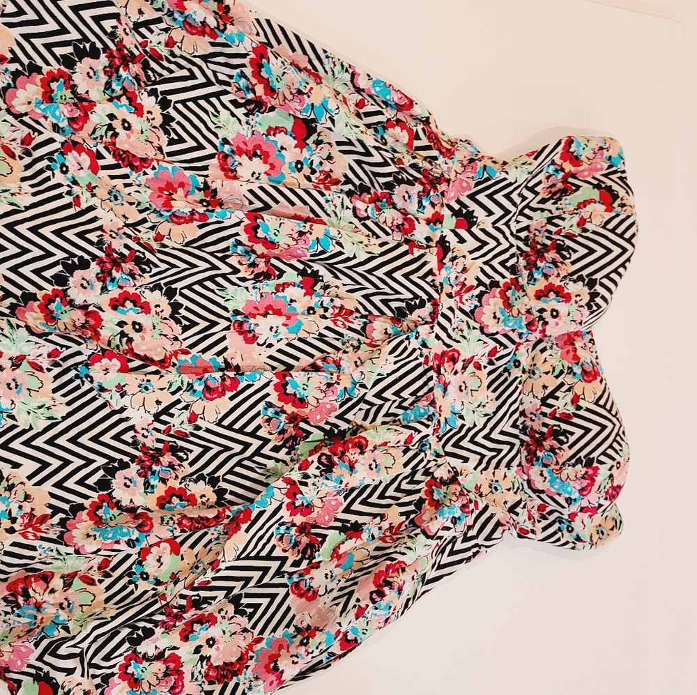 ⬇️⚡️ Floral Patterned Strapless Dress - Picture 13 of 13